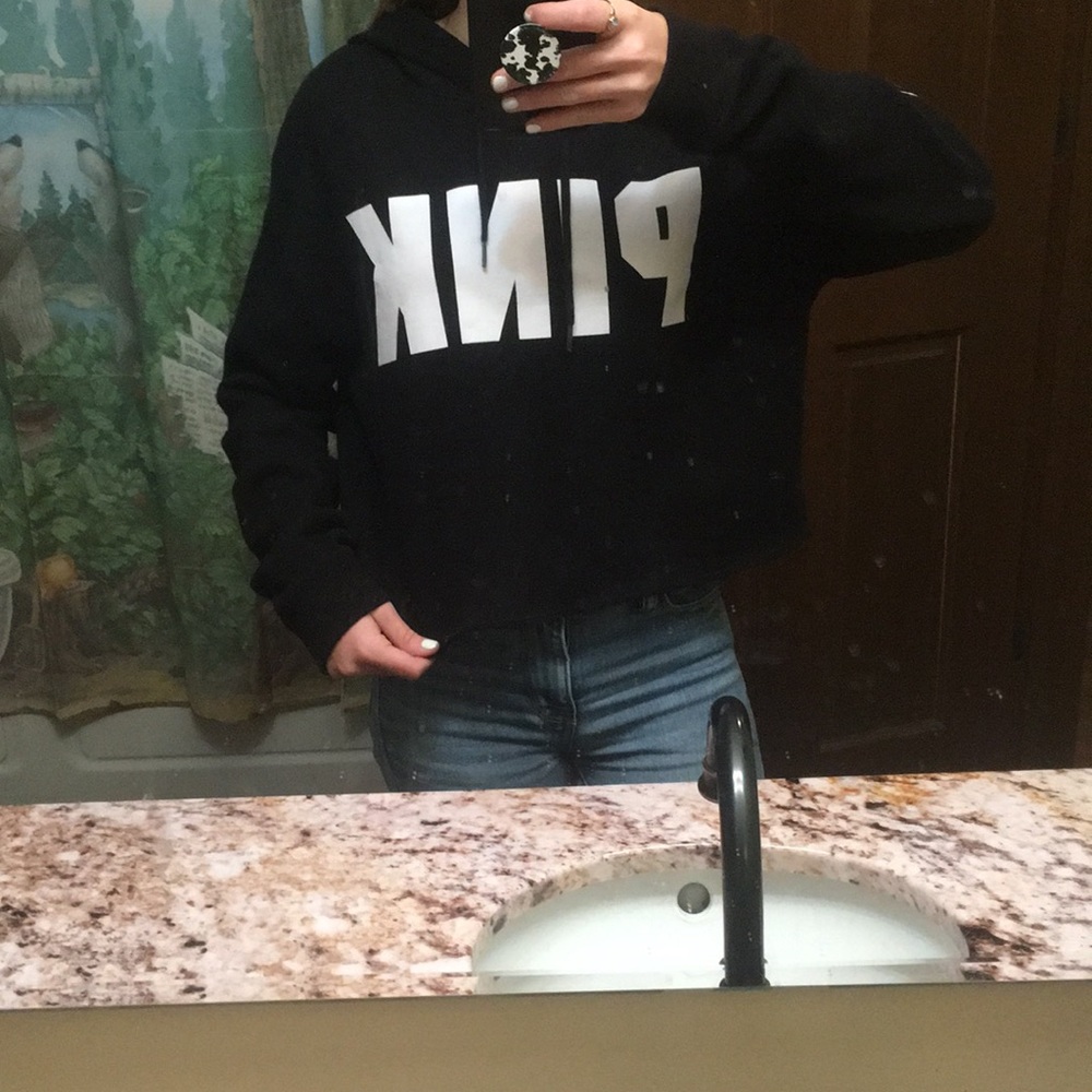 Pink hoodie